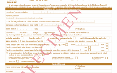 Qu’en est-il du nouveau formulaire papier sécurisé d’arrêt de travail ? 